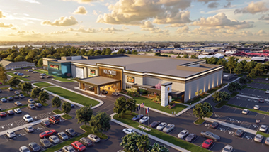 drone overview of new casino