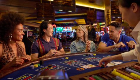 People playing table game