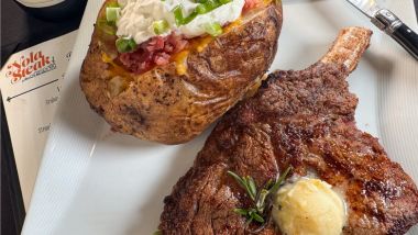 Steak and baked potato