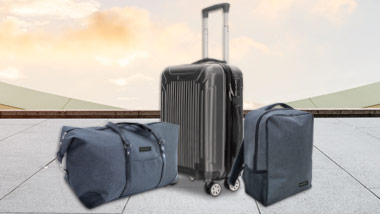 luggage set in airport