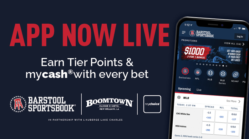App Now Live! Earn Tier Points & mycash with every bet.